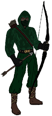 Longbow in his original costume